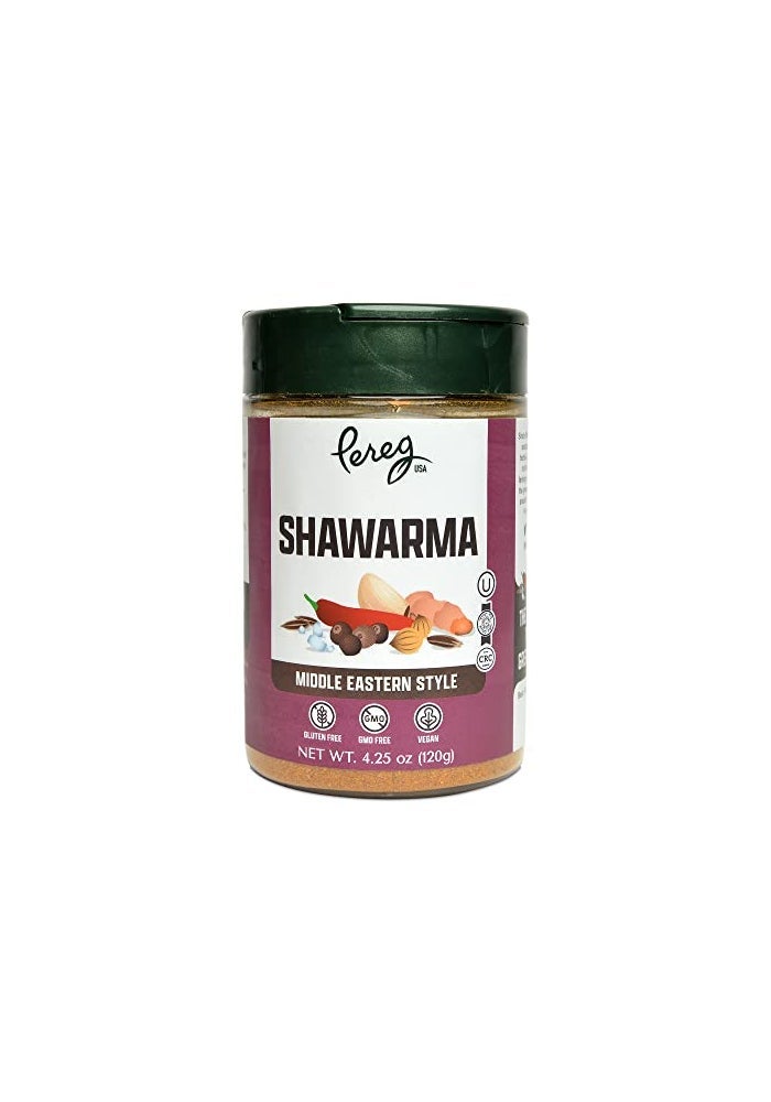 Pereg Shawarma Spice Seasoning (4.25 Oz x 6 Pack) - Spice Rub for Meat, Beef, Gyro & Poultry - Grill Flavor - Middle Eastern Spice Mix - Mediterranean - Non-GMO & Vegan - Image 2
